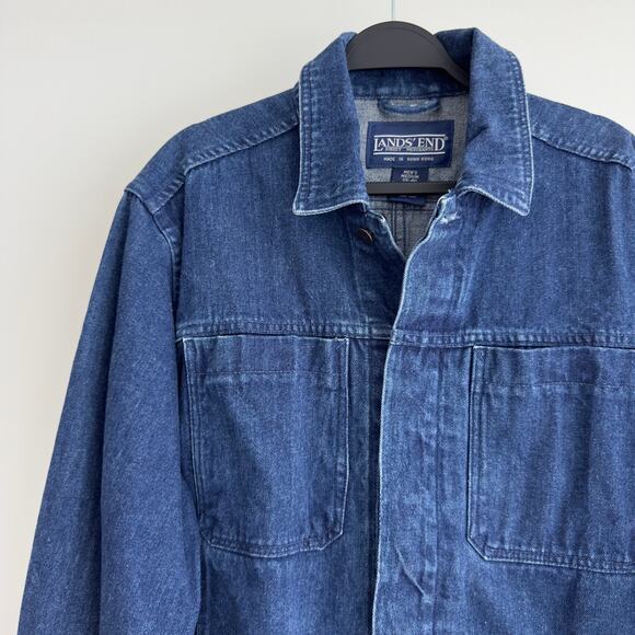 Vintage denim oversized trucker jacket - Picture 7 of 9